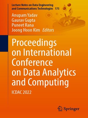 cover image of Proceedings on International Conference on Data Analytics and Computing